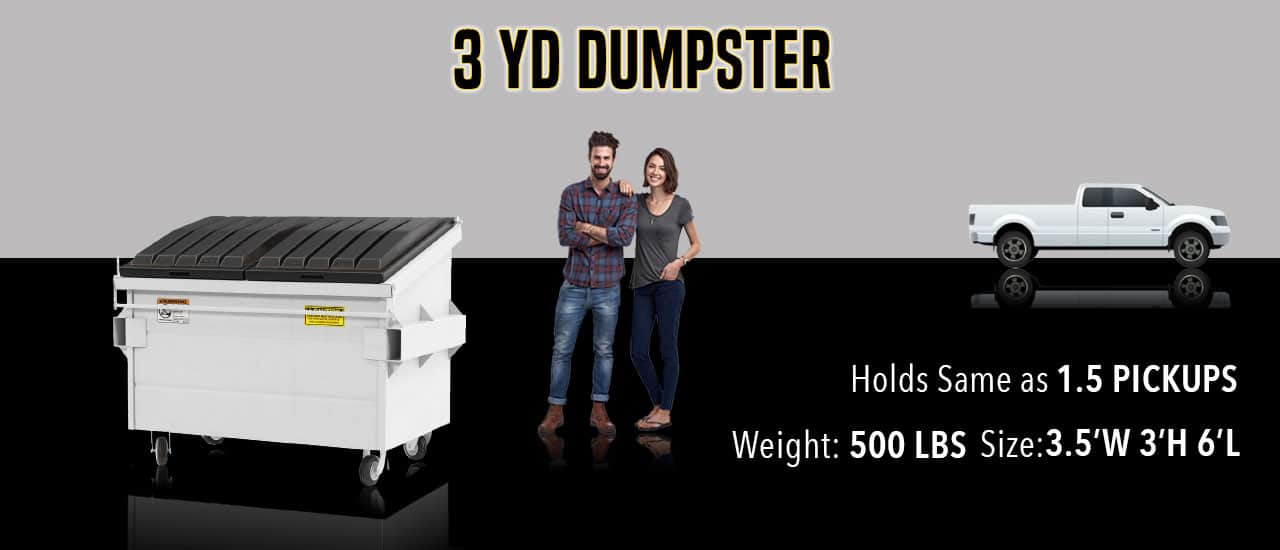 3 yard dumpster rental